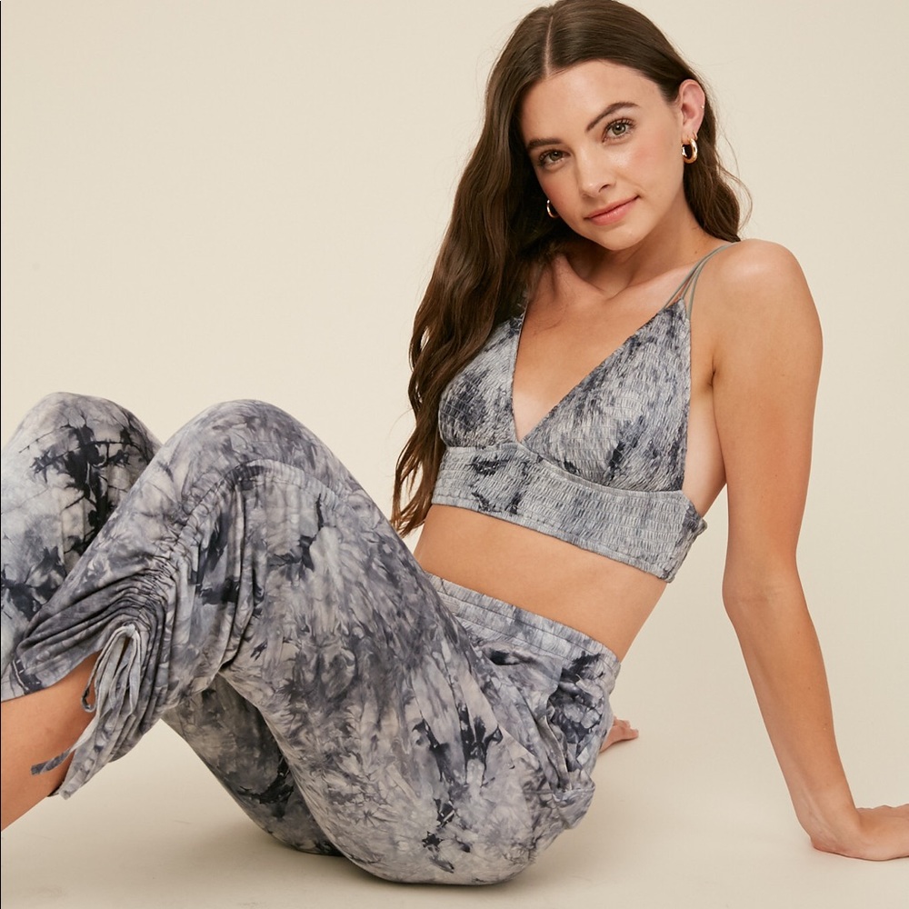 NWT Tie Dye Bralette and Sweatpants